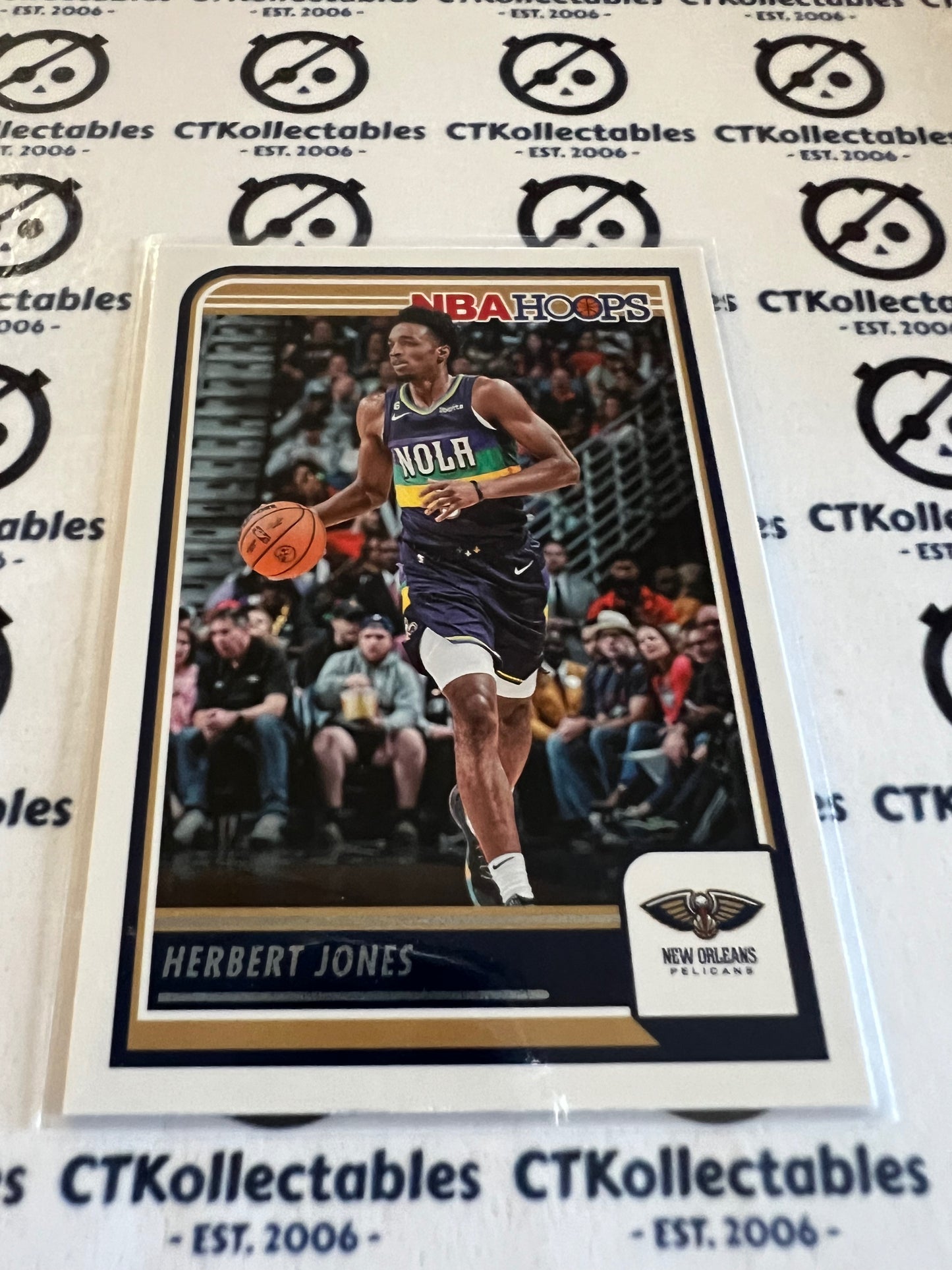 2023-24 Panini NBA HOOPS Base #118 Herbert Jones Pelicans