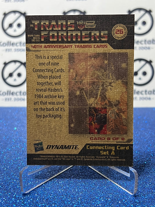 2024 TRANSFORMERS 40th ANNIVERSARY CONNECTING CARD SET A # 26 NON-FOIL PUZZLE TRADING CARD