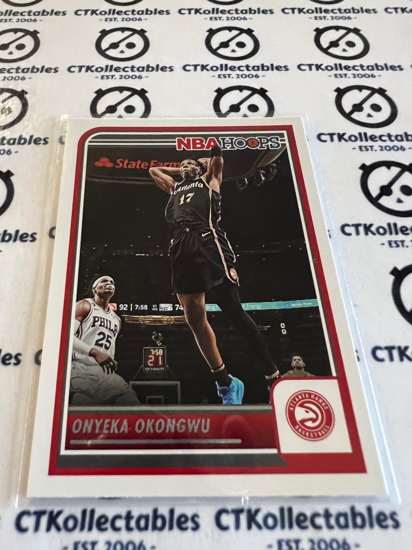 2023-24 Panini NBA HOOPS Base #165 Onyeka okongwu Hawks