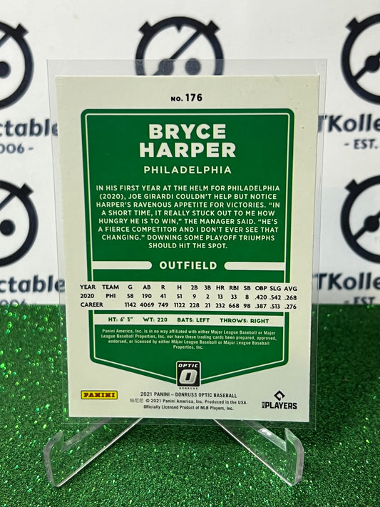 2021 PANINI DONRUSS OPTIC BRYCE HARPER # 176 FOIL PHILADELPHIA PHILLIES BASEBALL CARD