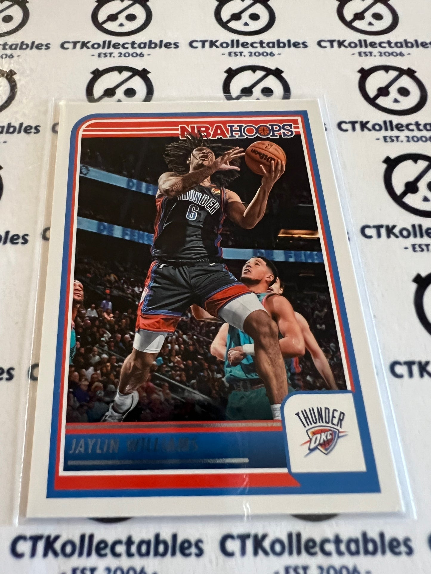 2023-24 Panini NBA HOOPS Base #194 Jaylin Williams OKC Thunder