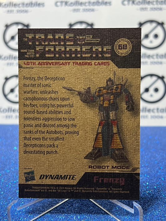 2024 TRANSFORMERS 40th ANNIVERSARY FRENZY # 68 NON-FOIL NON-GLOSS TRADING CARD