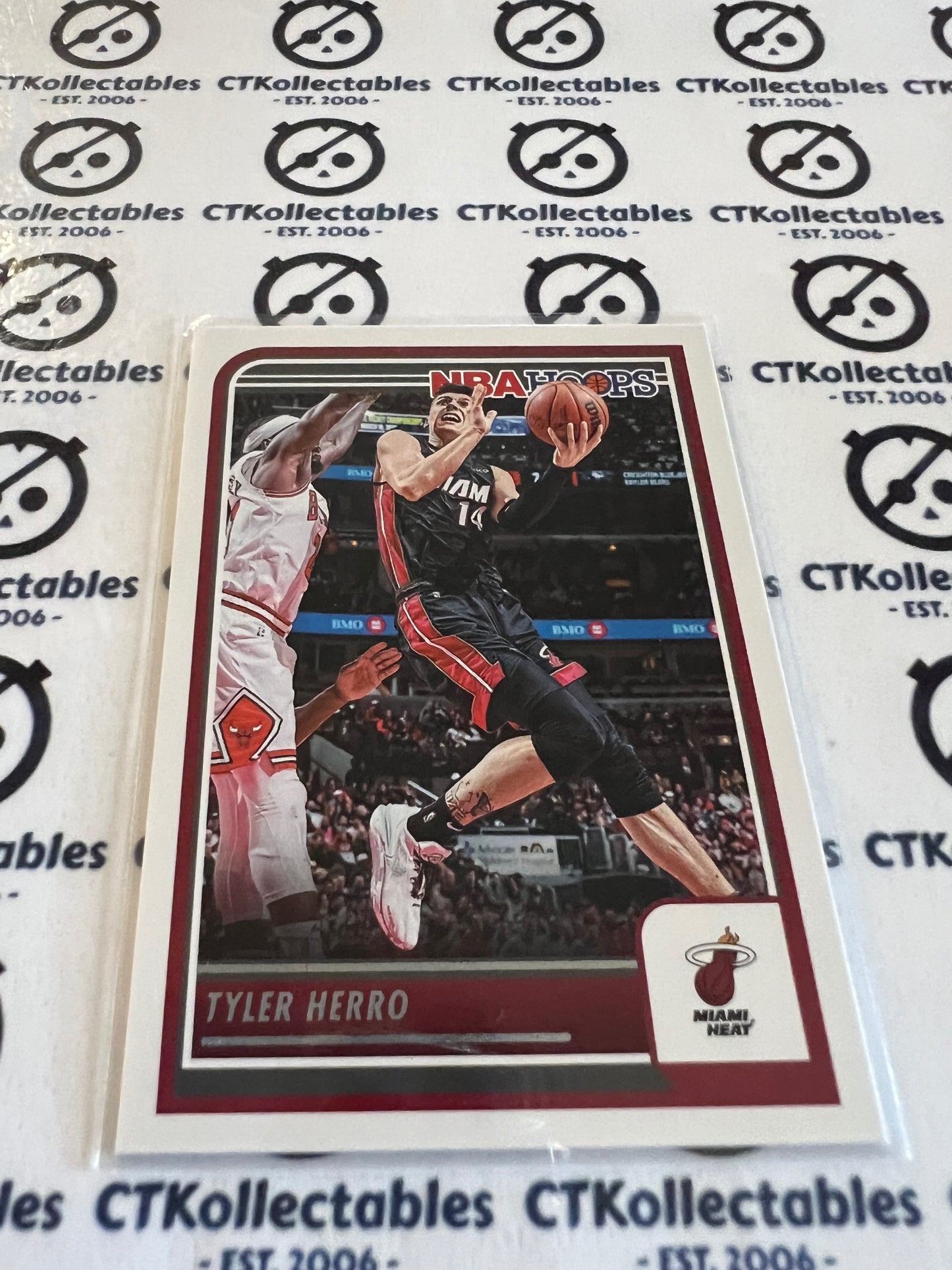 2023-24 Panini NBA HOOPS Base #221 Tyler Herro Heat