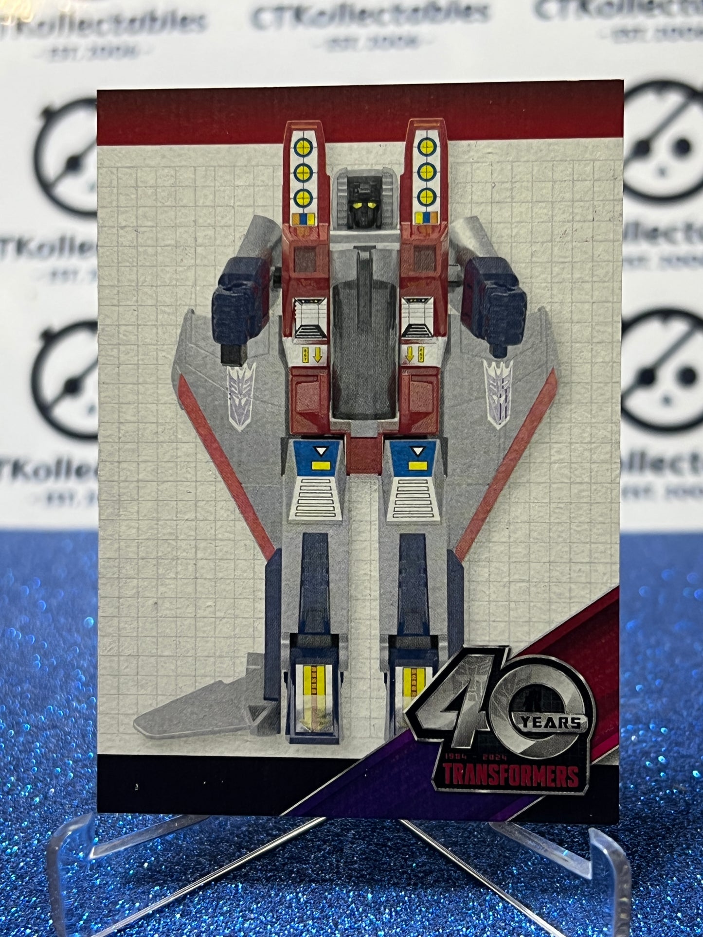 2024 TRANSFORMERS 40th ANNIVERSARY STARSCREAM # 87 NON-FOIL NON-GLOSS TRADING CARD