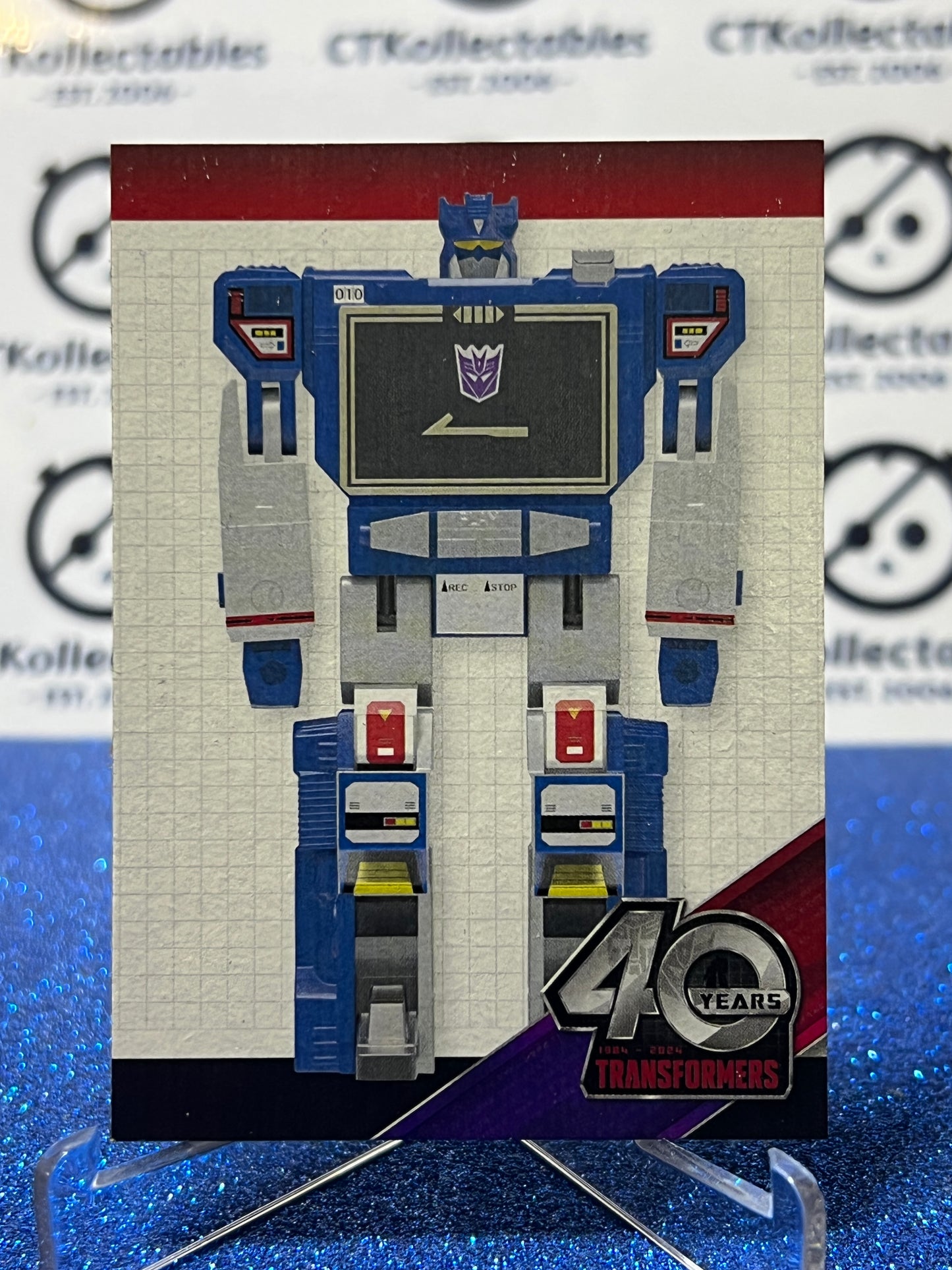 2024 TRANSFORMERS 40th ANNIVERSARY SOUNDWAVE # 88 NON-FOIL NON-GLOSS TRADING CARD