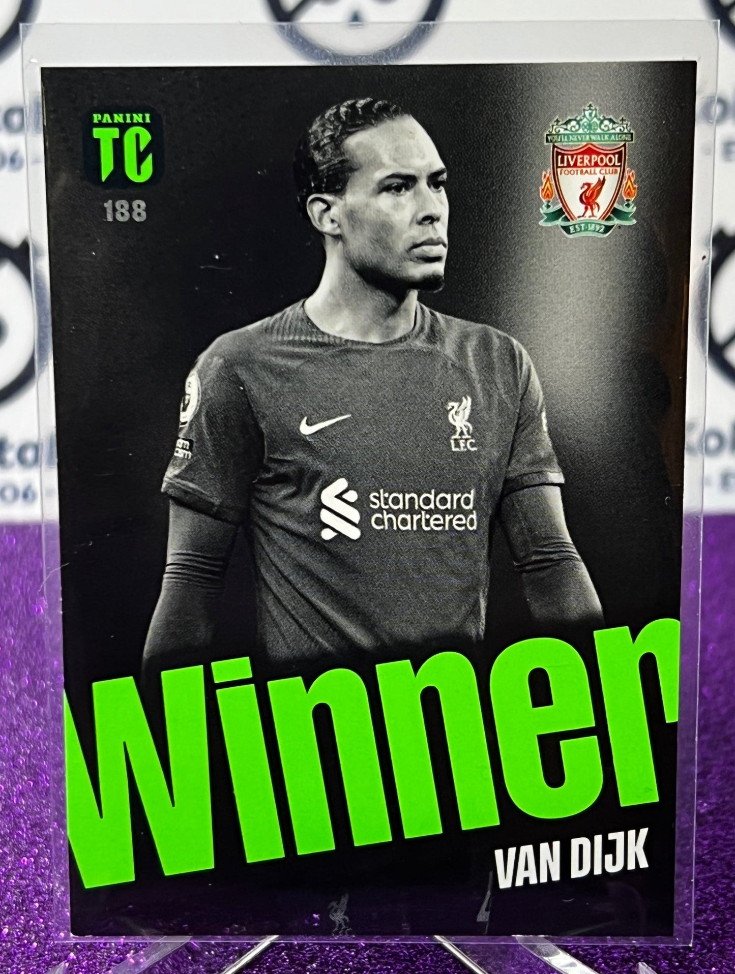 2023 PANINI TOP CLASS VAN DIJK # 188 WINNER LIVERPOOL FOOTBALL SOCCER CARD