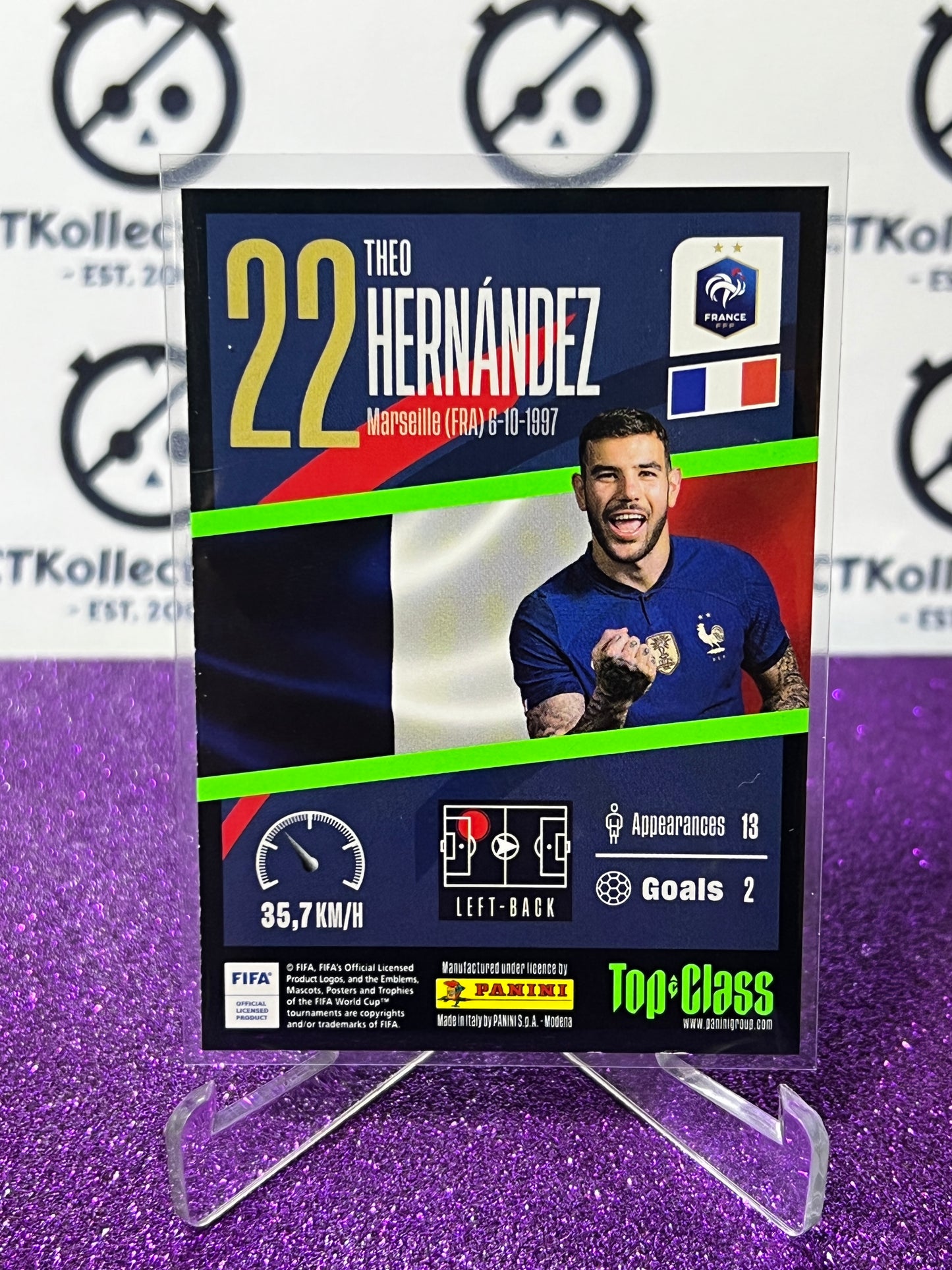 2023 PANINI TOP CLASS THEO HERNADEZ # 142 SUPER SONIC FOOTBALL SOCCER CARD