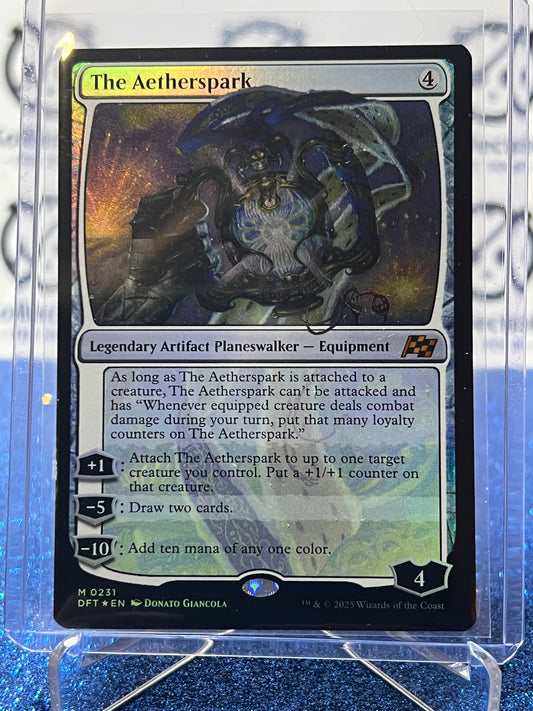2025 MAGIC THE GATHERING AETHERDRIFT THE AETHERSPARK # M 0231 FOIL LEGENDARY ARTIFACT CARD