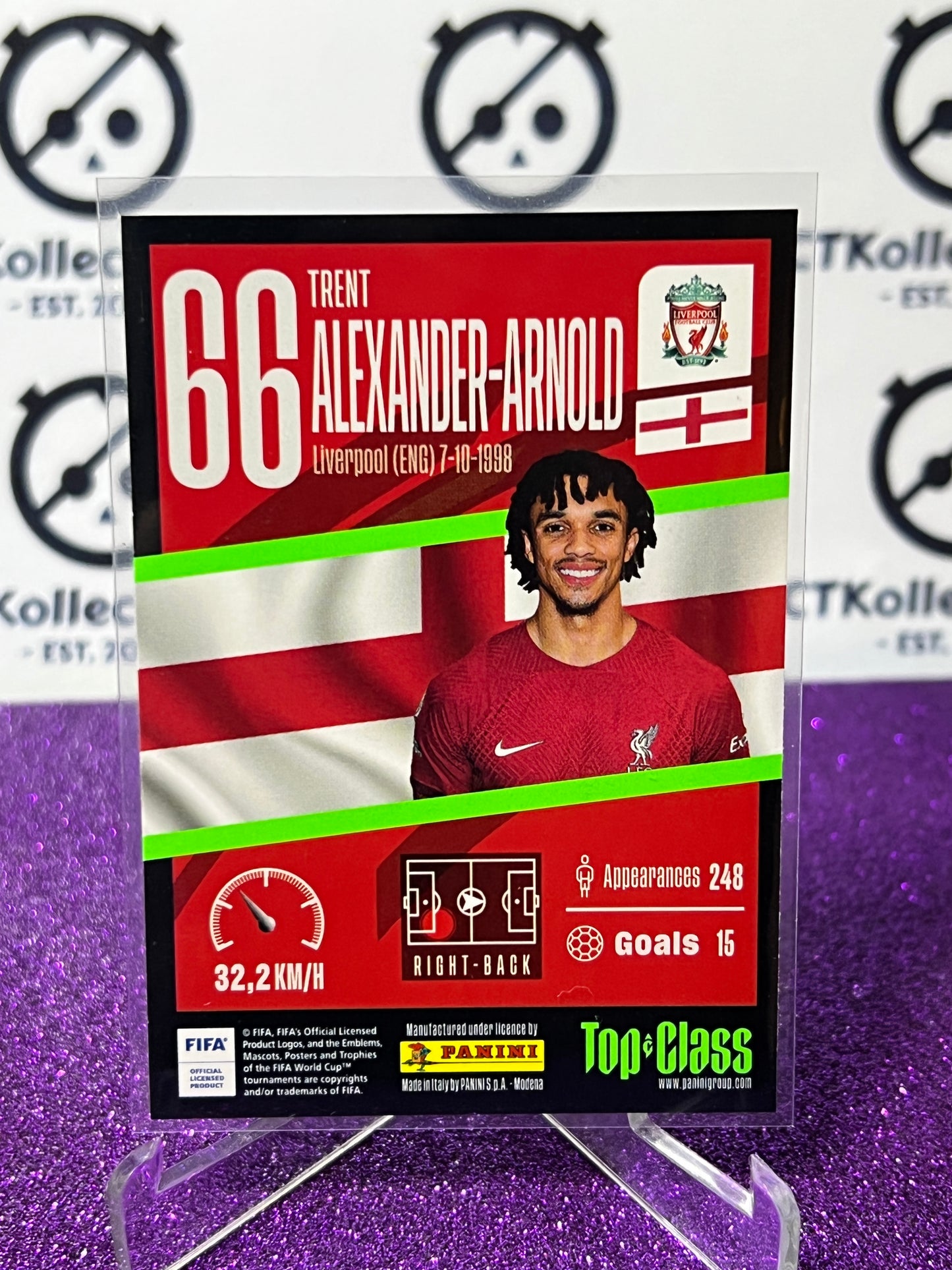 2023 PANINI TOP CLASS TRENT ALEXANDER-ARNOLD # 151 SUPER SONIC FOOTBALL SOCCER CARD