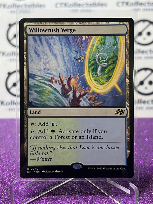2025 MAGIC THE GATHERING AETHERDRIFT WILLOWRUSH VERGE # R 0270 NON-FOIL LAND CARD