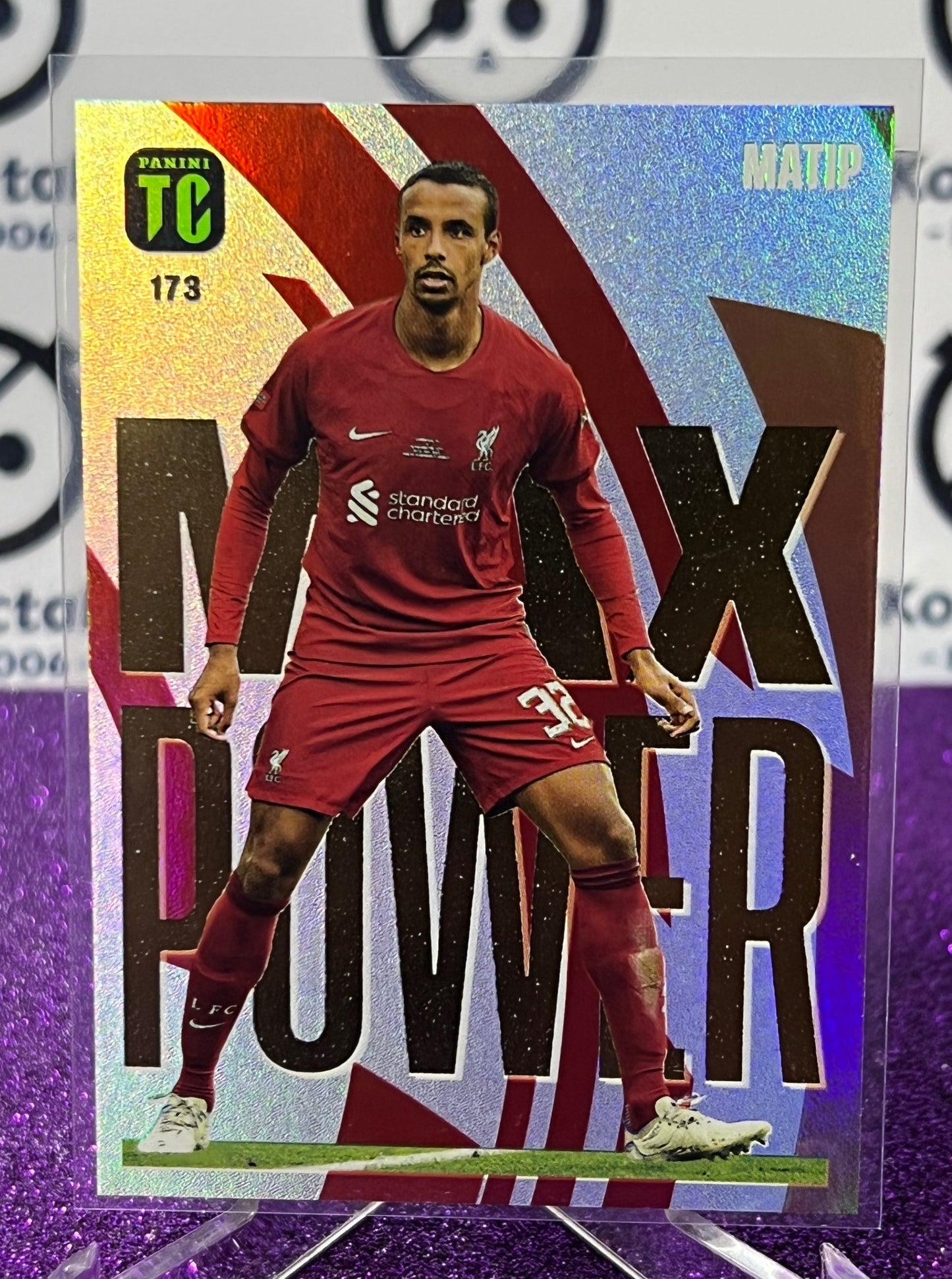 2023 PANINI TOP CLASS JOEL MATIP # 173 MAX POWER FOOTBALL SOCCER CARD