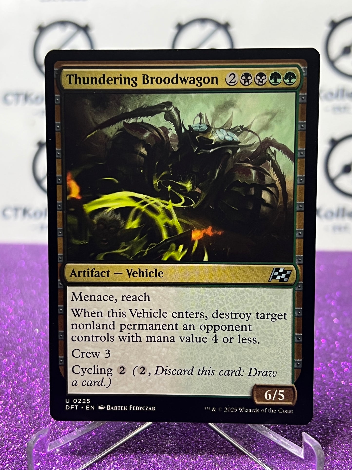 2025 MAGIC THE GATHERING AETHERDRIFT THUNDERING BROODWAGON # U 0225 NON-FOIL ARTIFACT CARD