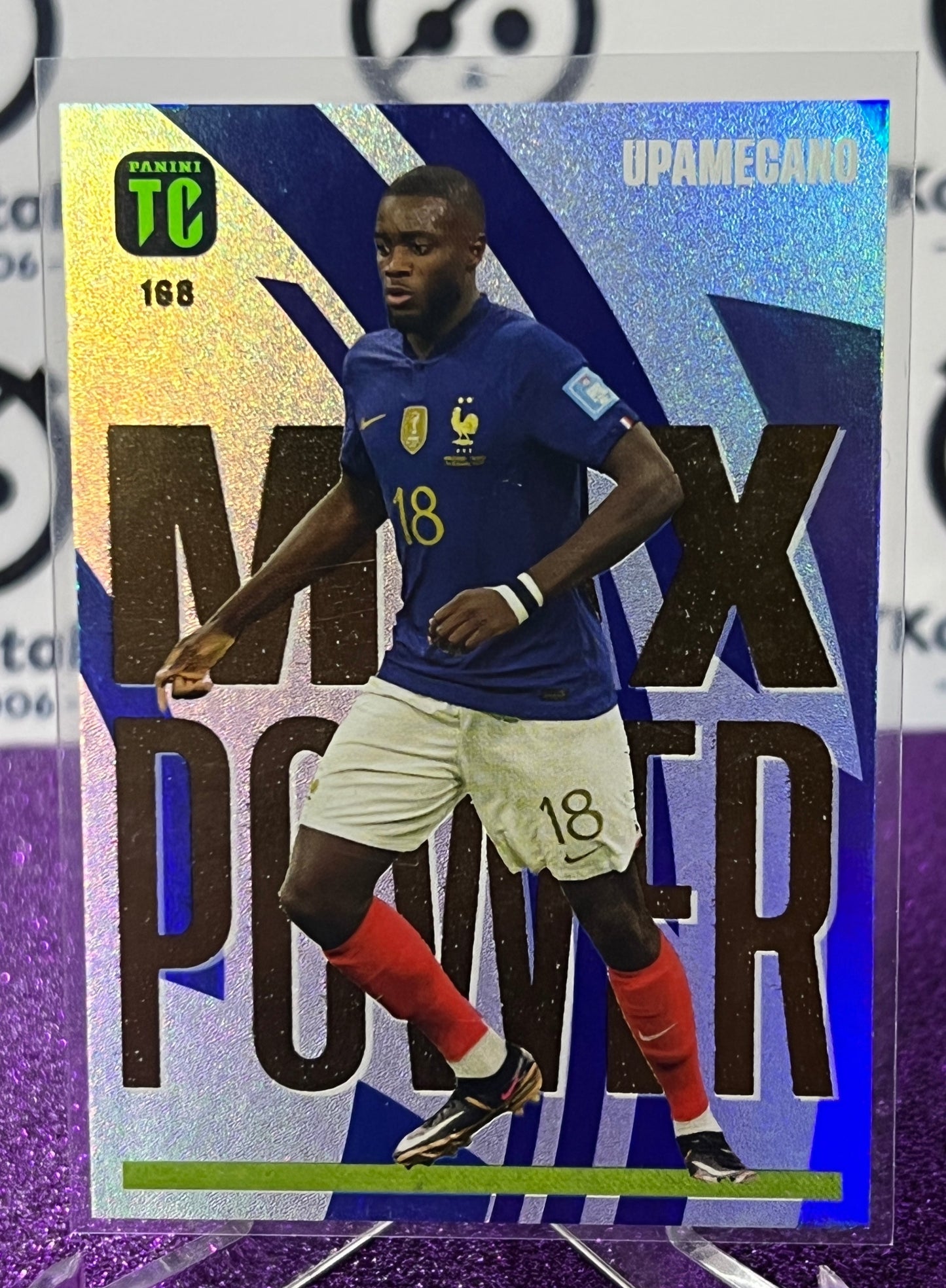 2023 PANINI TOP CLASS DAYOT UPAMECANO # 168 MAX POWER FOOTBALL SOCCER CARD