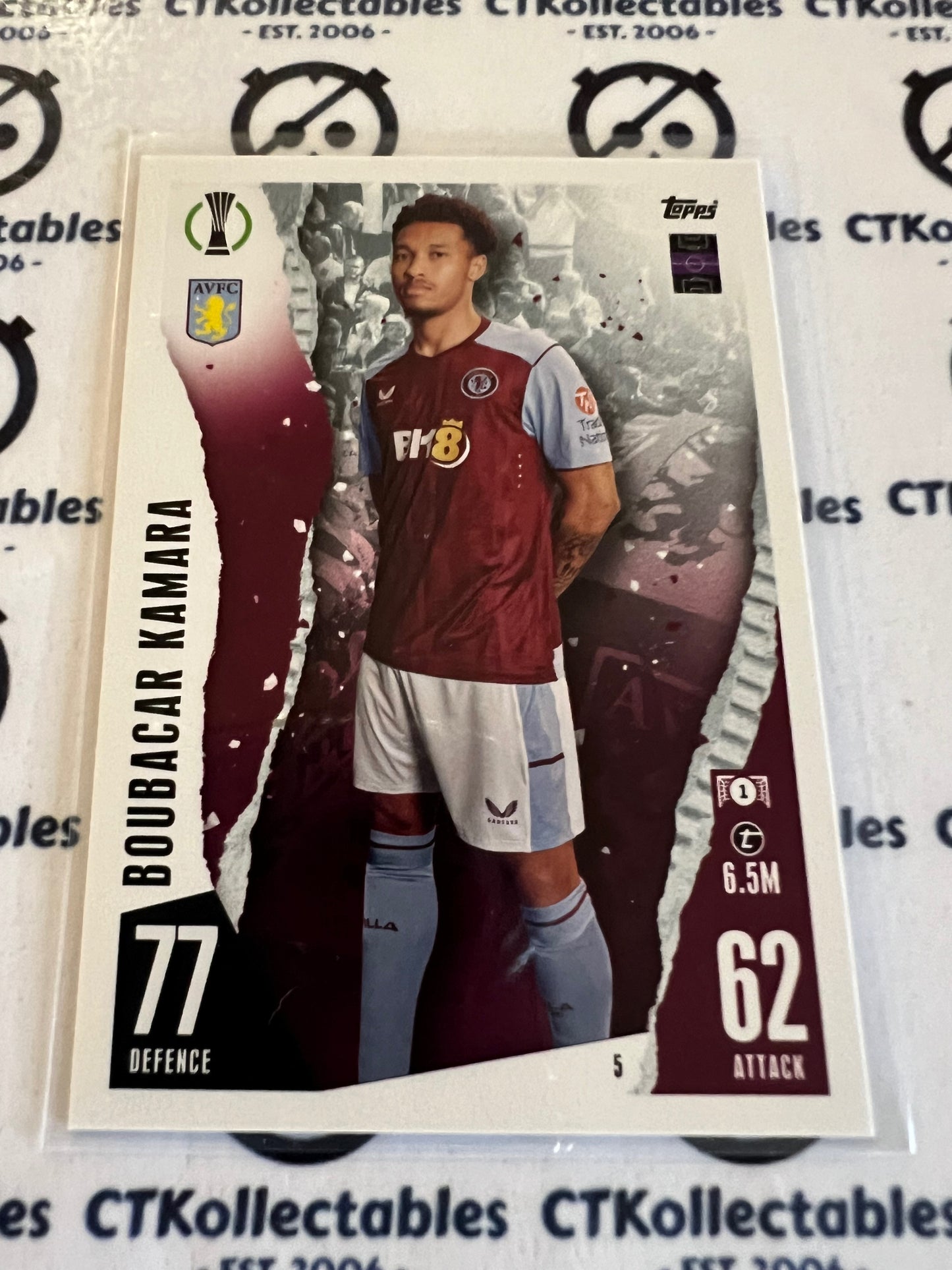 2023 Topps MATCH ATTAX Base Boubacar Kamara soccer Card