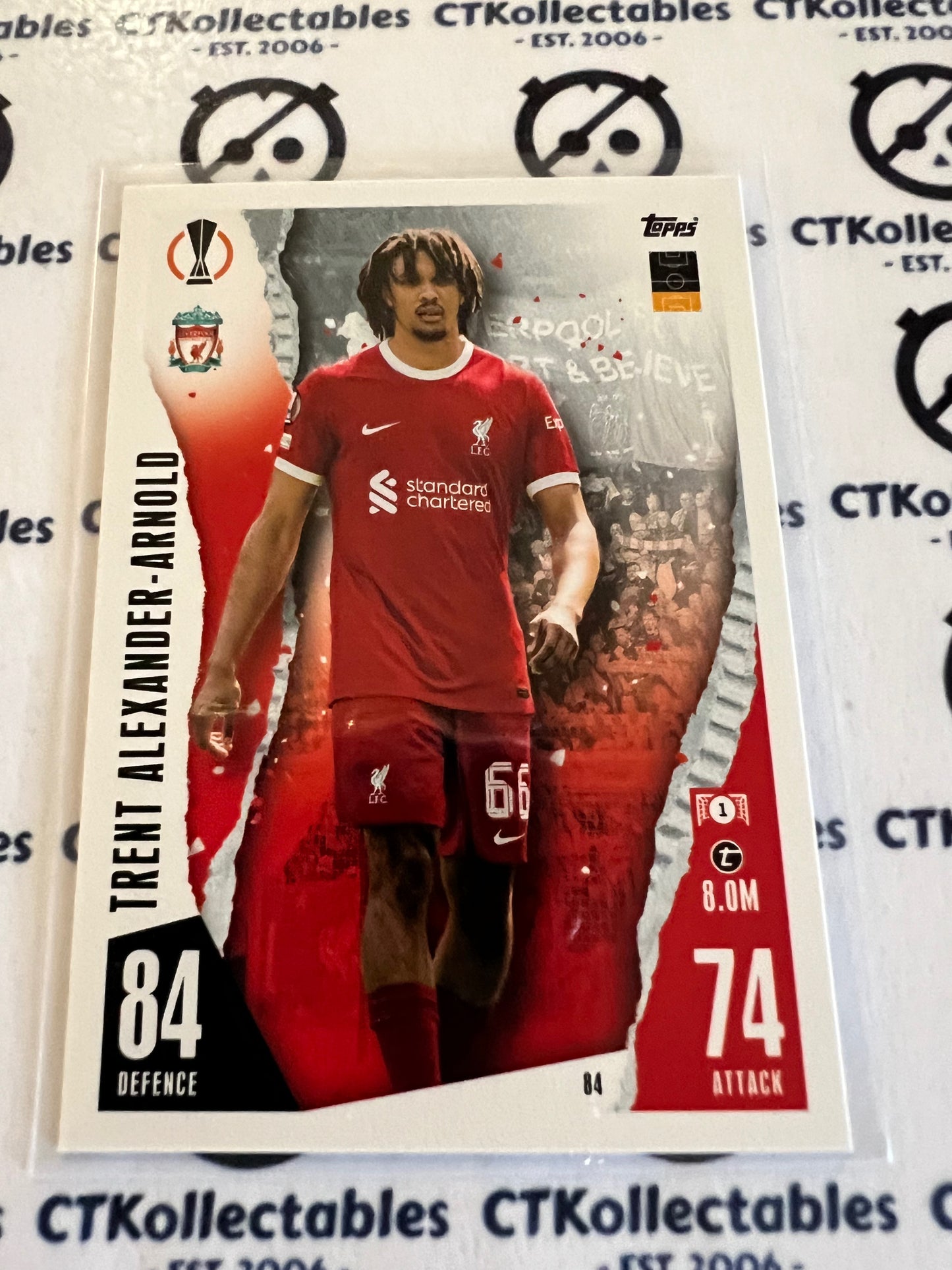 2023 Topps MATCH ATTAX Base Trent Alexander-Arnold soccer Card