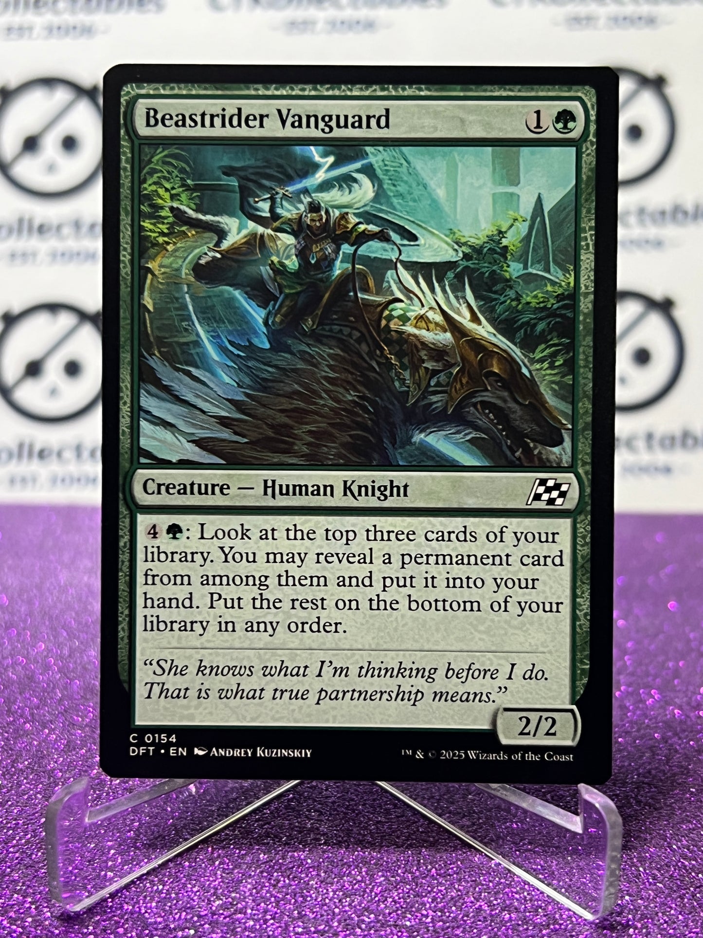 2025 MAGIC THE GATHERING AETHERDRIFT BEASTRIDER VANGUARD # C 0154 NON-FOIL CREATURE CARD