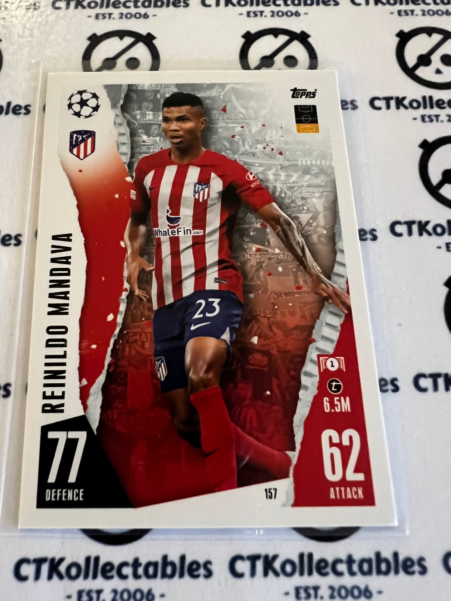 2023 Topps MATCH ATTAX Base Renildo Mandiva soccer Card