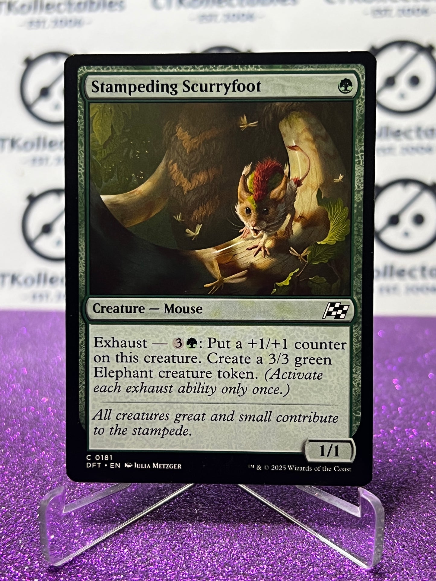 2025 MAGIC THE GATHERING AETHERDRIFT STAMPEDING SCURRYFOOT # C 0181 NON-FOIL CREATURE CARD