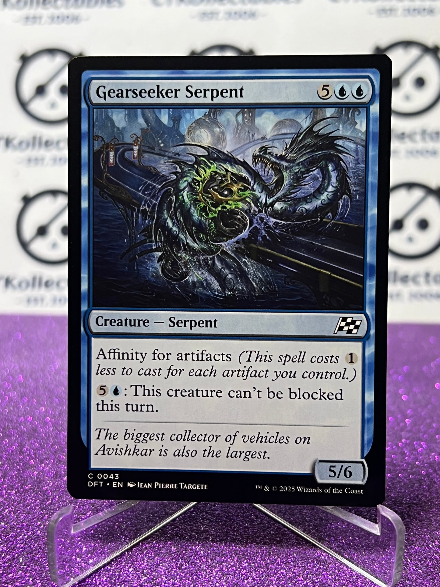 2025 MAGIC THE GATHERING AETHERDRIFT GEARSEEKER SERPENT # C 0043 NON-FOIL CREATURE CARD