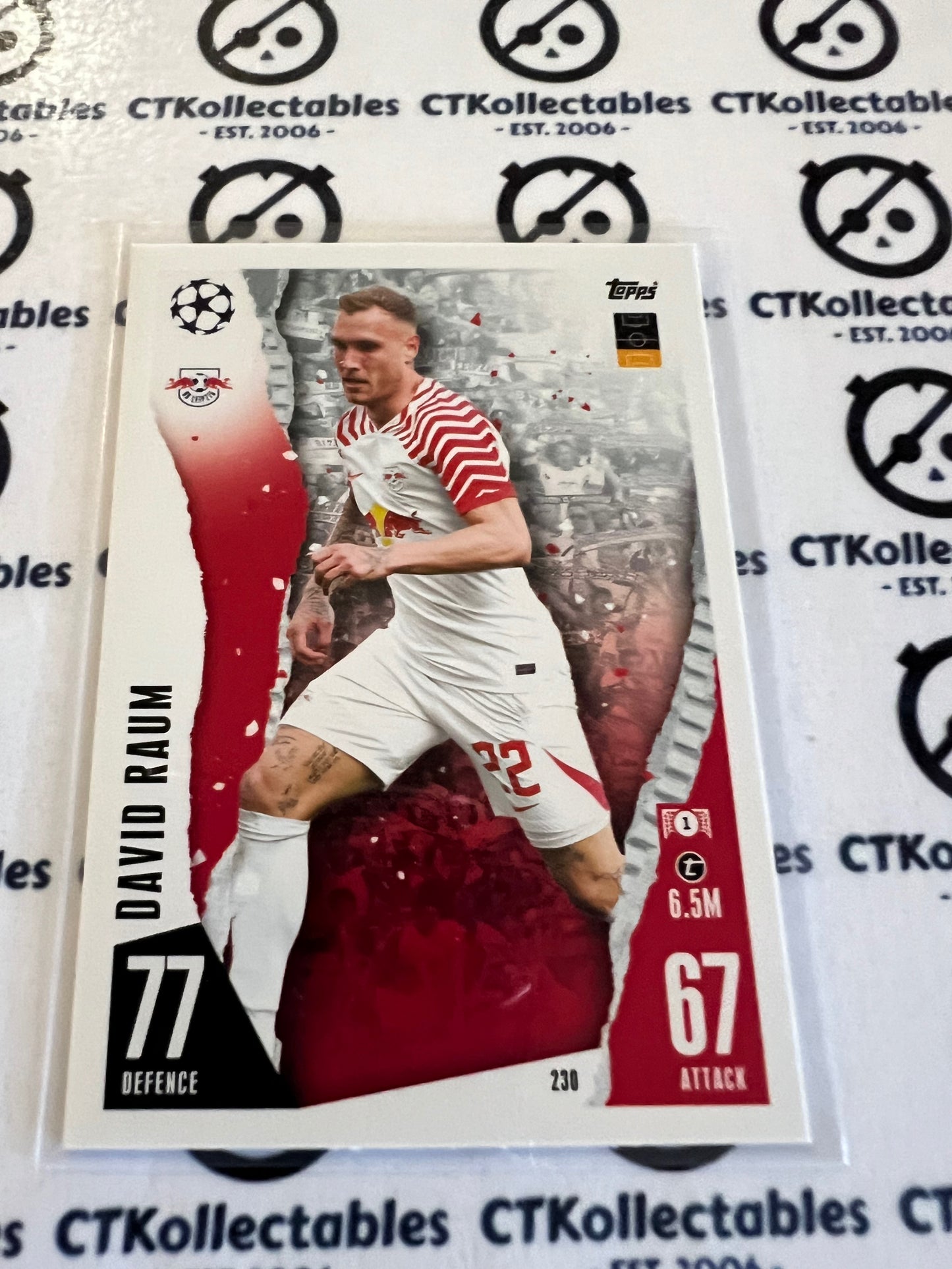 2023 Topps MATCH ATTAX Base David Raum soccer Card
