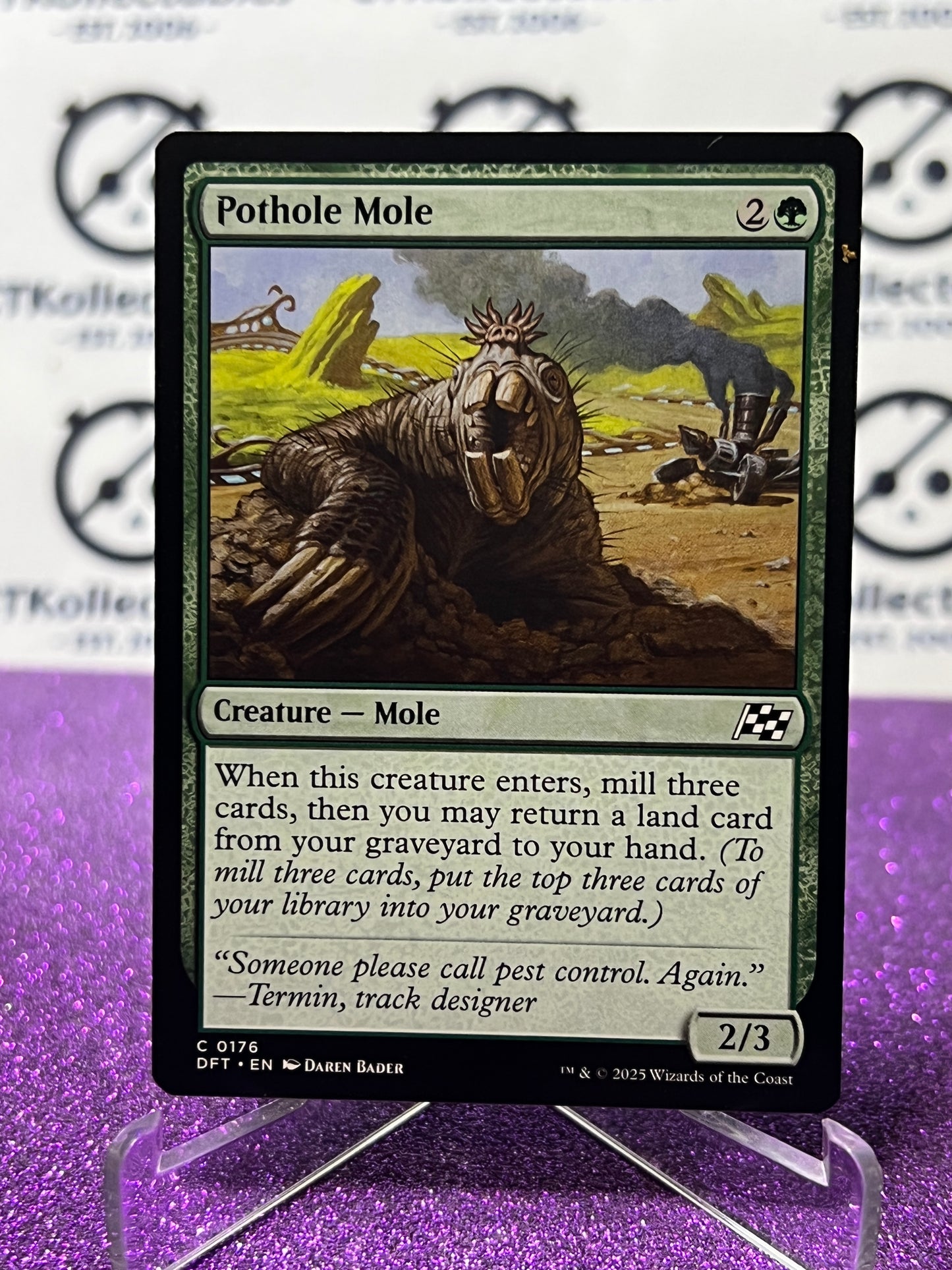 2025 MAGIC THE GATHERING AETHERDRIFT POTHOLE MOLE # C 0176 NON-FOIL CREATURE CARD