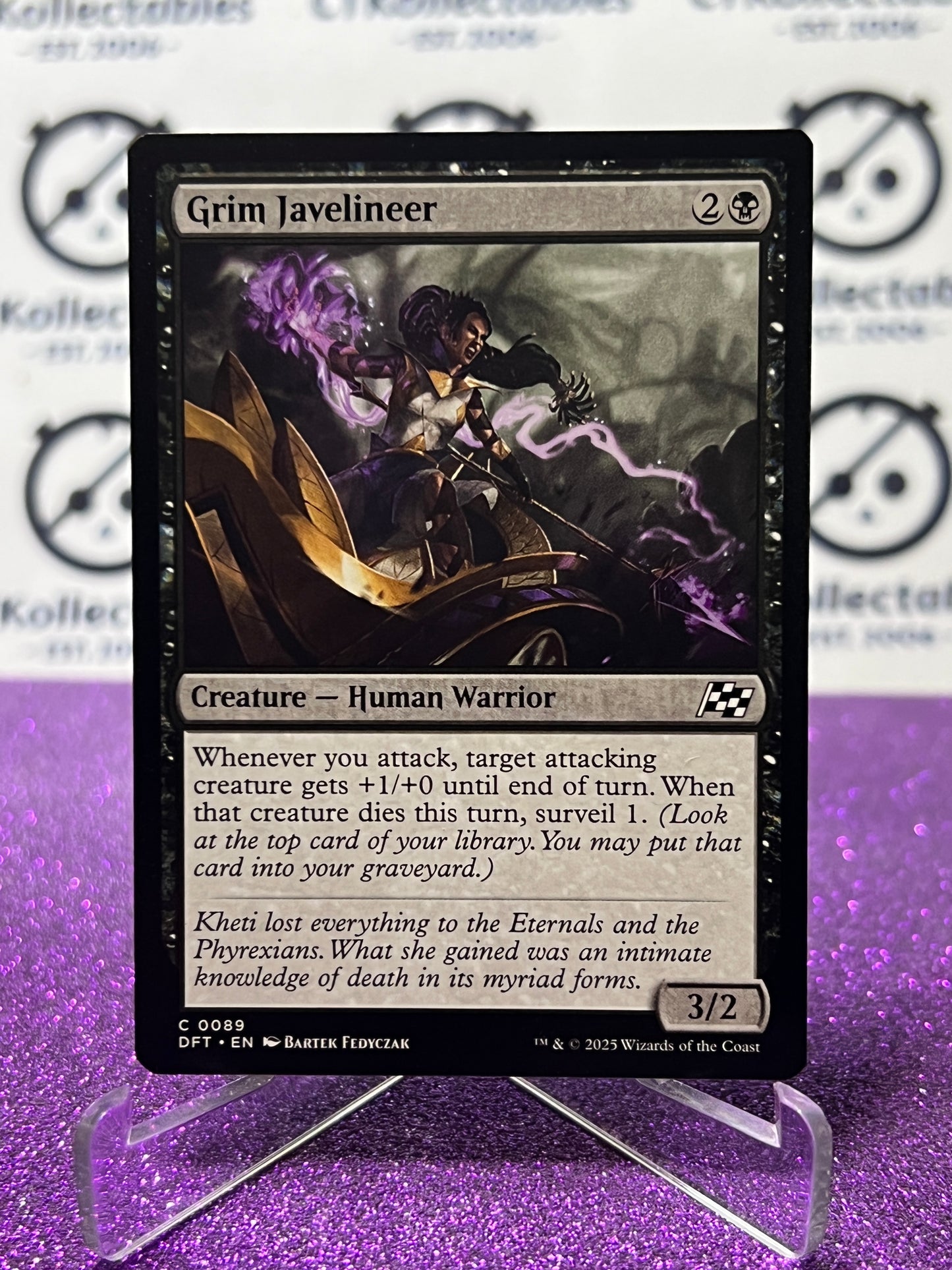 2025 MAGIC THE GATHERING AETHERDRIFT GRIM JAVELINEER # C 0089 NON-FOIL CREATURE CARD