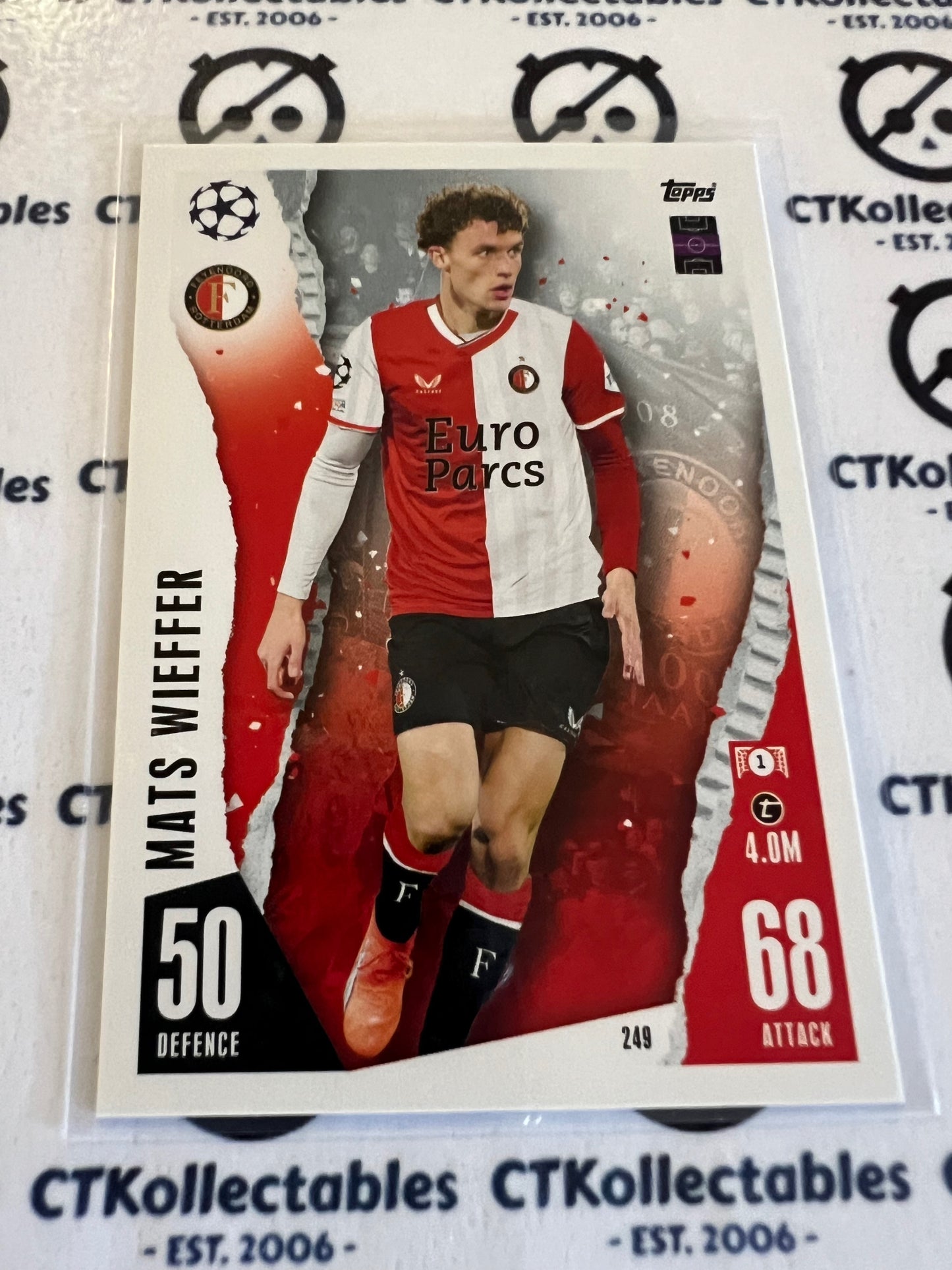 2023 Topps MATCH ATTAX Base Mats Wieffer soccer Card