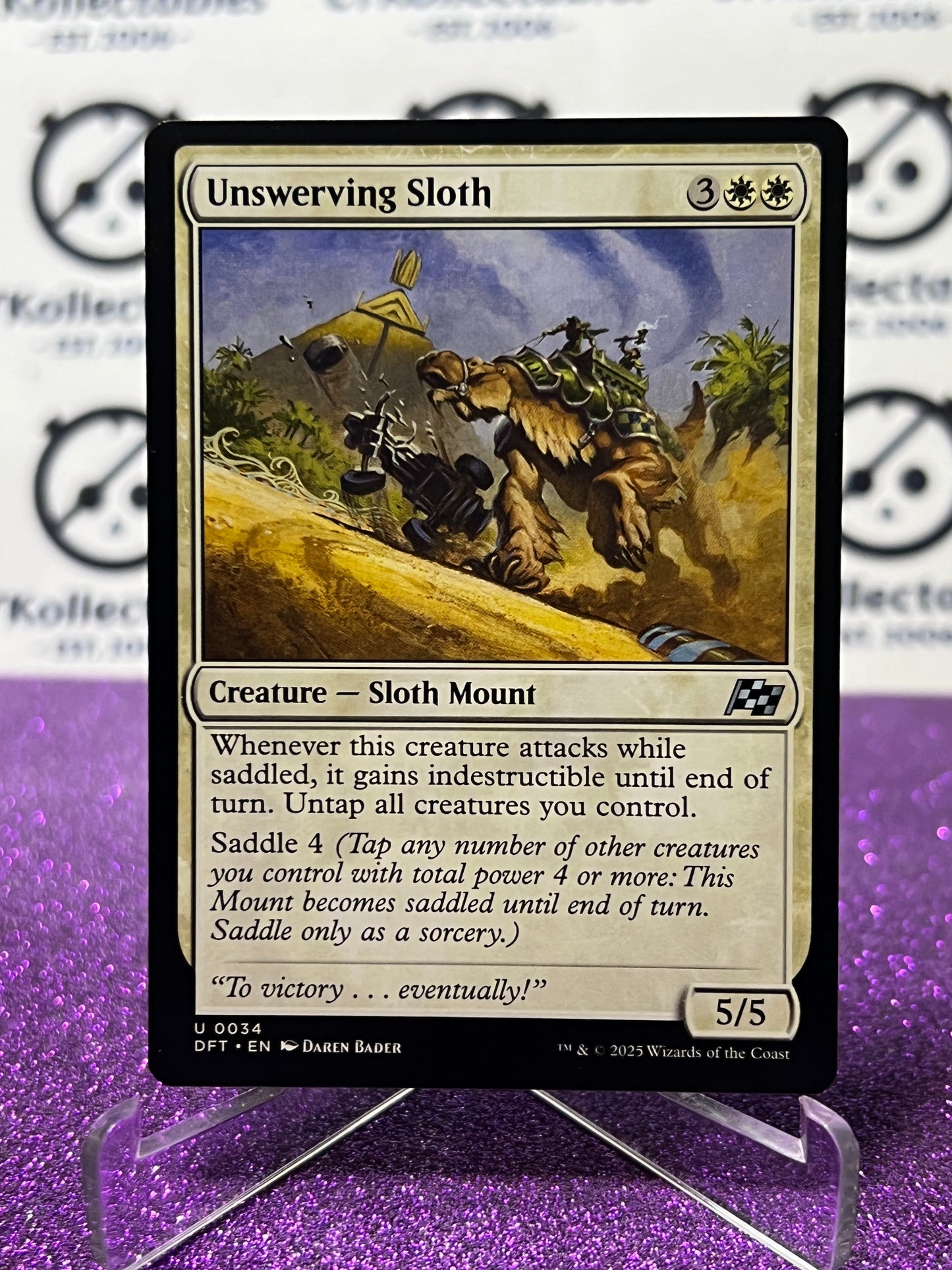 2025 MAGIC THE GATHERING AETHERDRIFT UNSWERVING SLOTH # U 0034 NON-FOIL CREATURE CARD