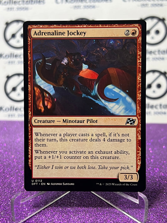 2025 MAGIC THE GATHERING AETHERDRIFT ADRENALINE JOCKEY # U 0112 NON-FOIL CREATURE CARD