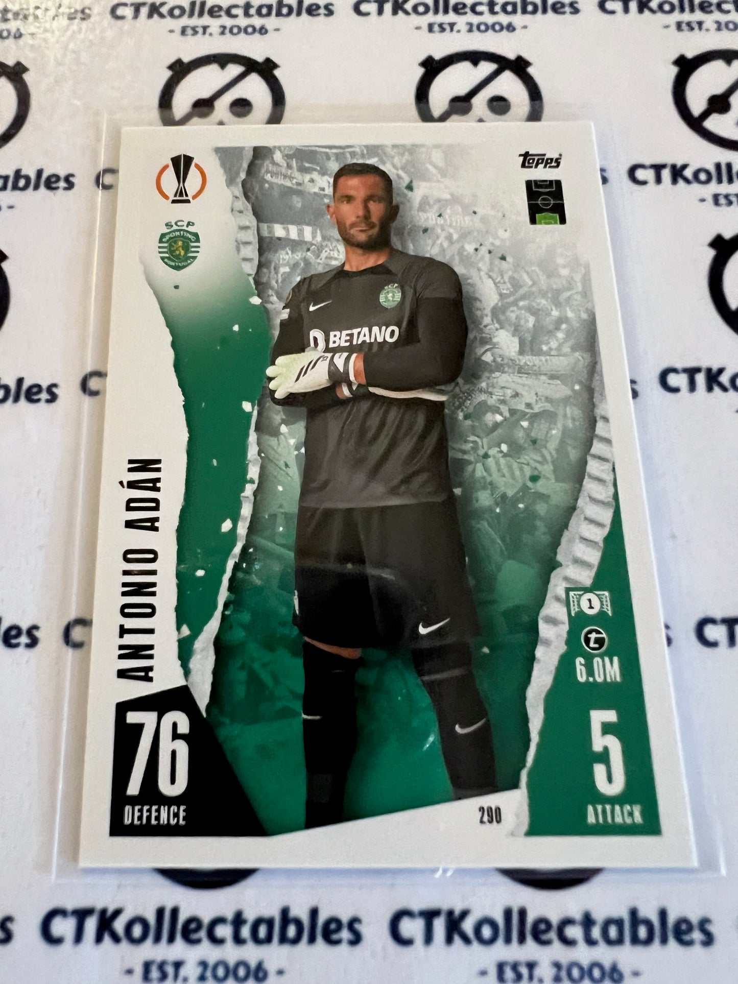 2023 Topps MATCH ATTAX Base Antonio Adan soccer Card