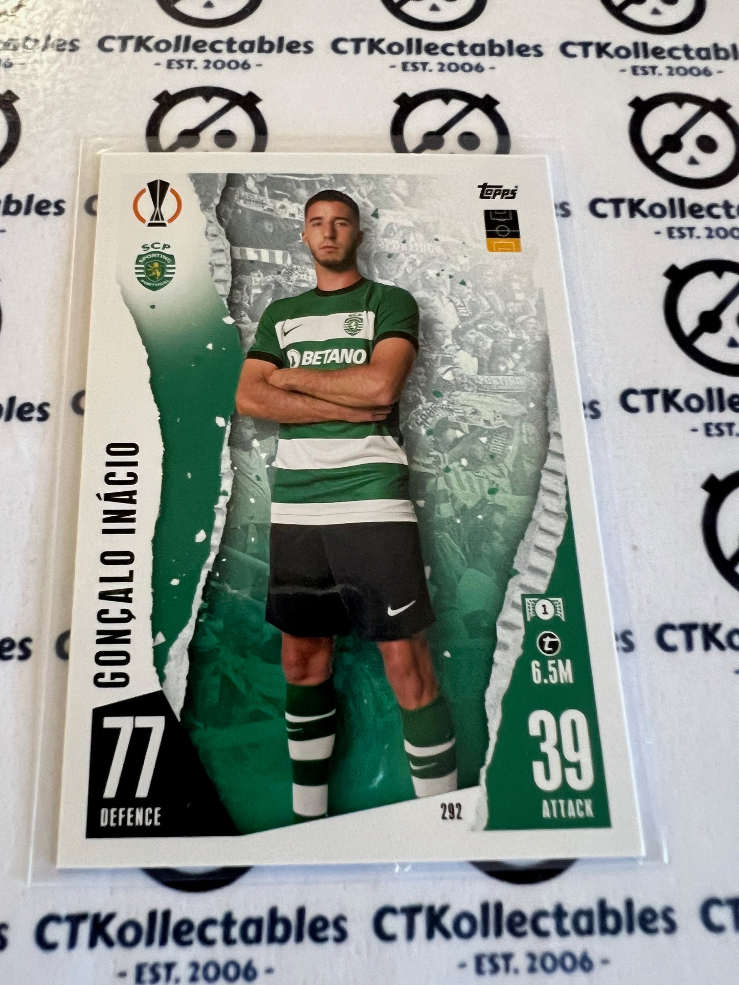 2023 Topps MATCH ATTAX Base Goncalo Inacio soccer Card
