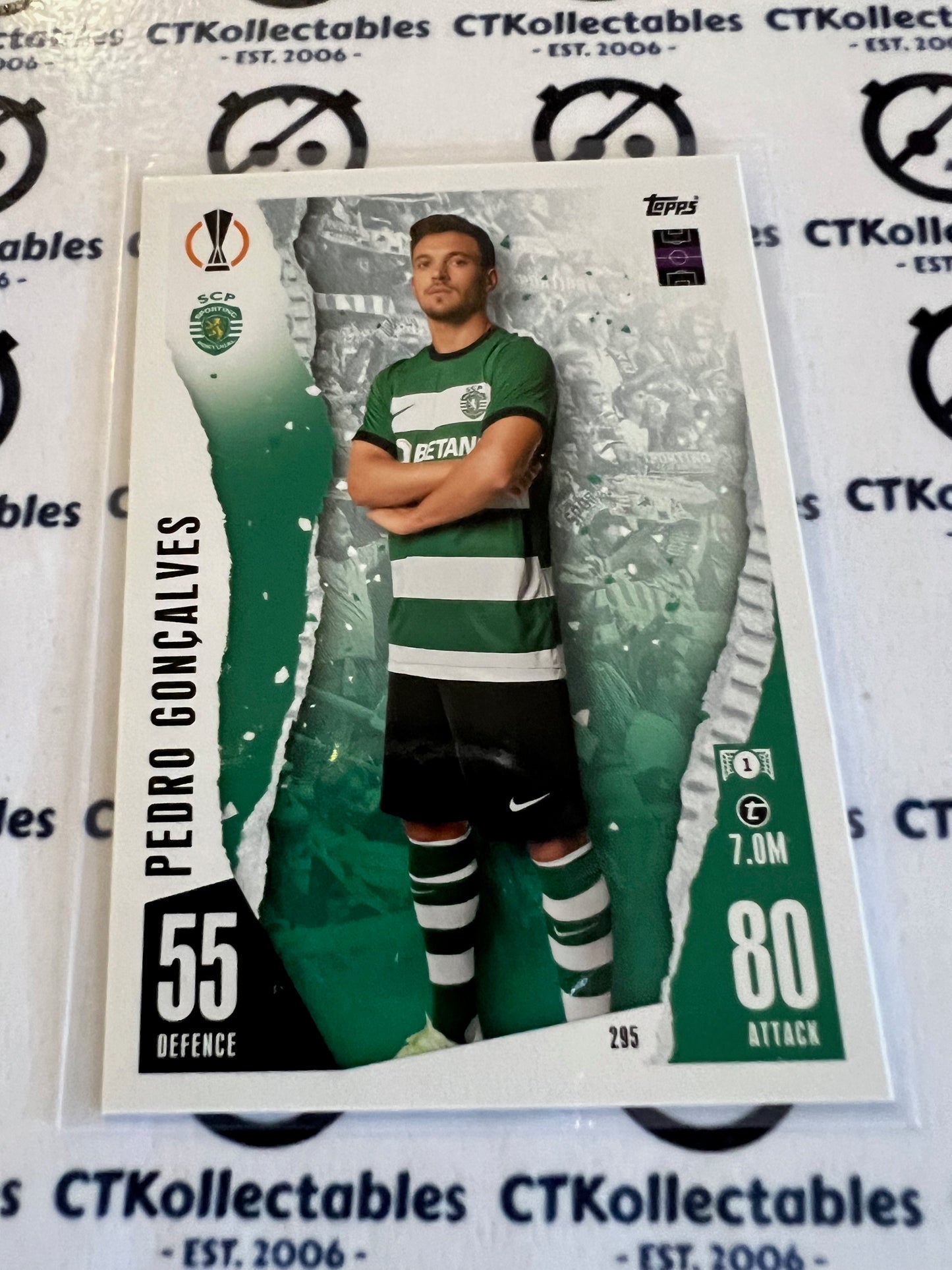 2023 Topps MATCH ATTAX Base Pedro Goncalves soccer Card