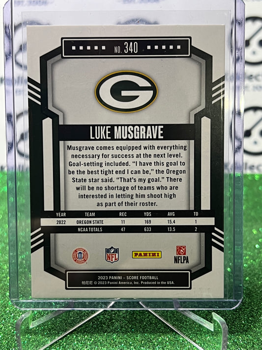2023 PANINI SCORE LUKE MUSGRAVE # 340 RC /135 NFL GREEN BAY PACKERS CARD