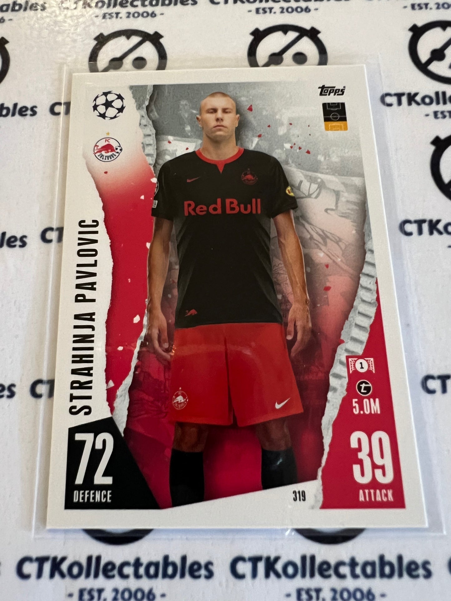 2023 Topps MATCH ATTAX Base Strahinja Pavlovic soccer Card