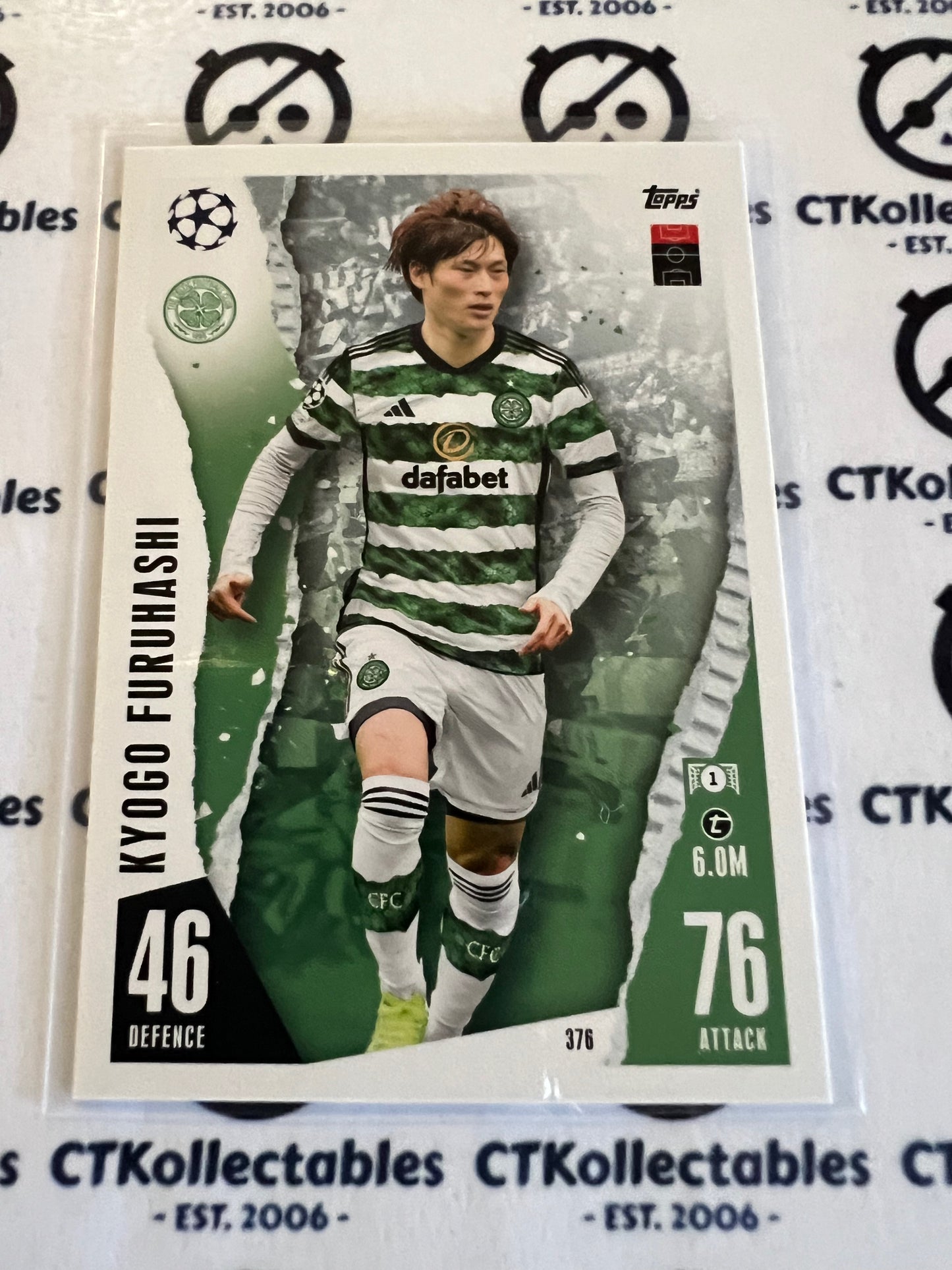 2023 Topps MATCH ATTAX Base Kyogo Furuhashi soccer Card