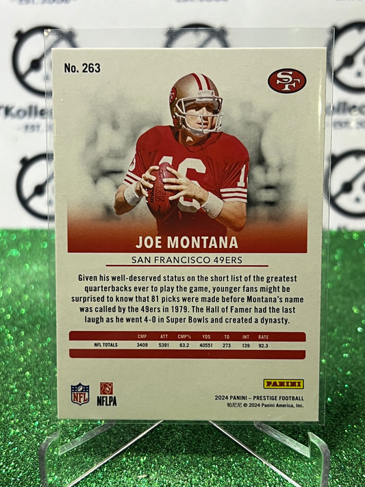 2024 PANINI PRESTIGE JOE MONTANA # 263 GALAXY NFL SAN FRANCISCO 49ERS GRIDIRON CARD