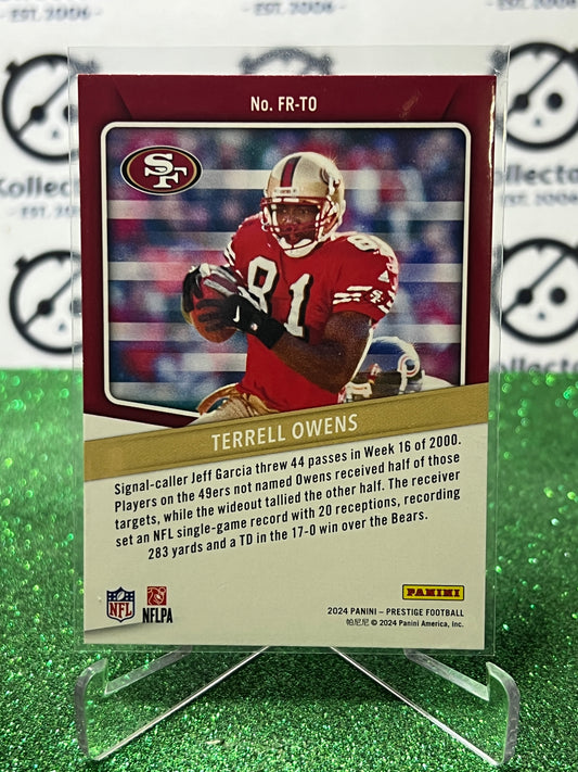 2024 PANINI PRESTIGE TERRY OWENS # FR-TO NFL SAN FRANCISCO 49ERS GRIDIRON CARD