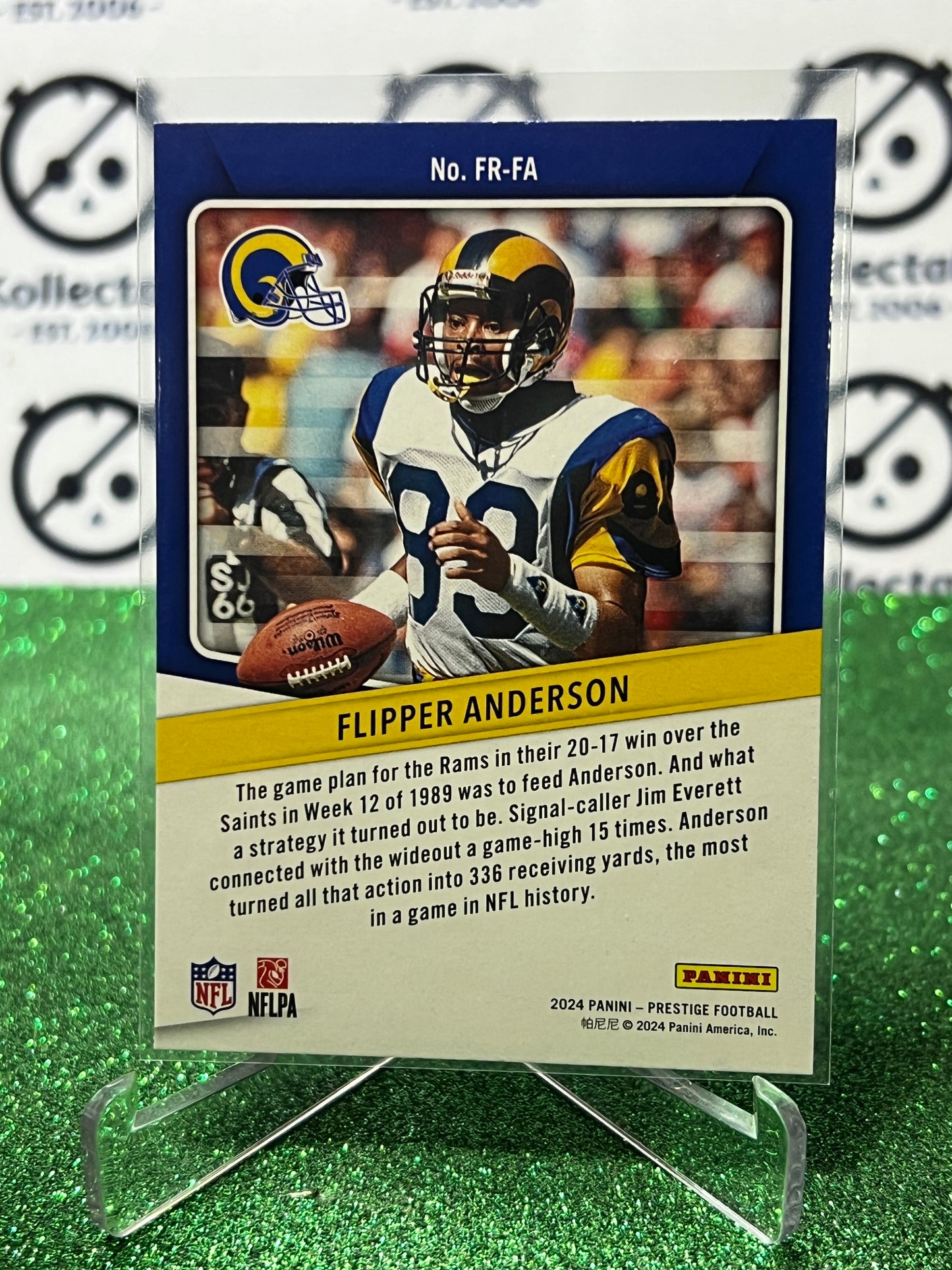 2024 PANINI PRESTIGE FLIPPER ANDERSON # FR-FA NFL LA RAMS GRIDIRON CARD