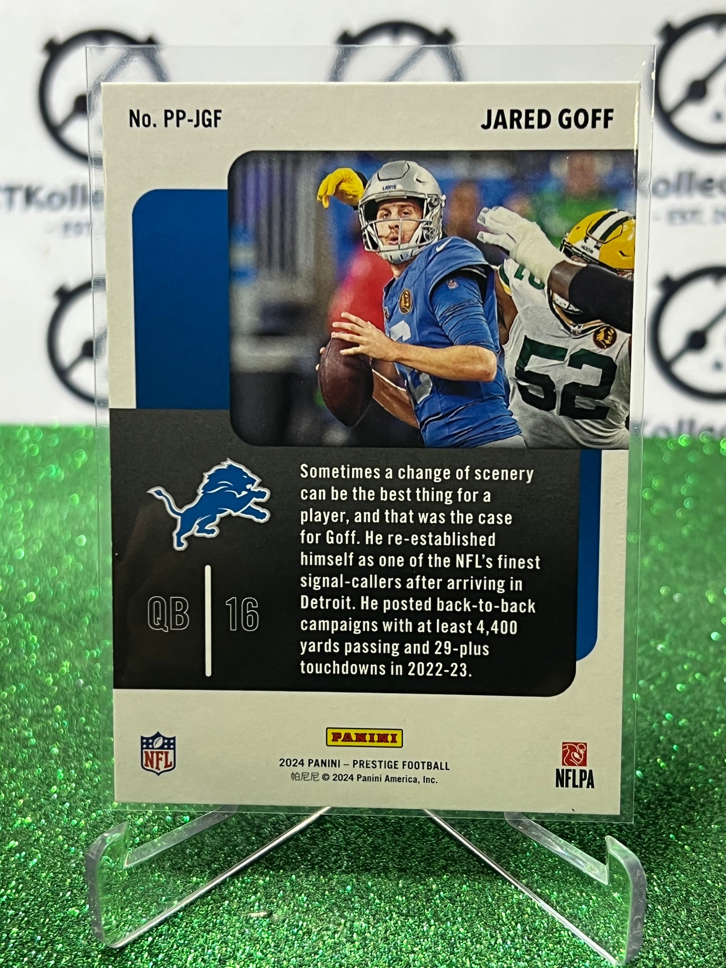 2024 PANINI PRESTIGE JARED GOFF # PP-JGF NFL DETROIT LIONS GRIDIRON CARD