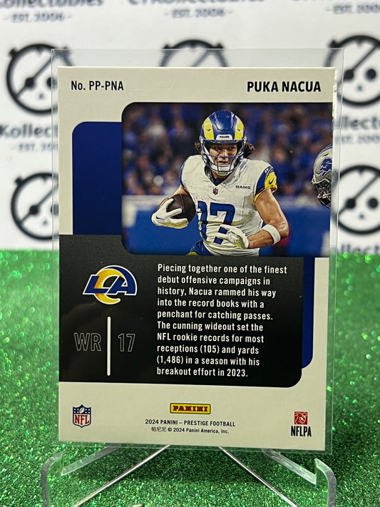 2024 PANINI PRESTIGE PUKA NACUA # PP-PNA NFL LA RAMS GRIDIRON CARD