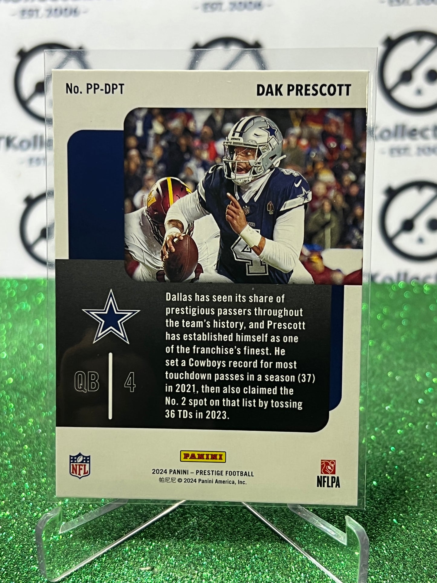 2024 PANINI PRESTIGE DAK PRESCOTT # PP-DPT NFL COWBOYS GRIDIRON CARD