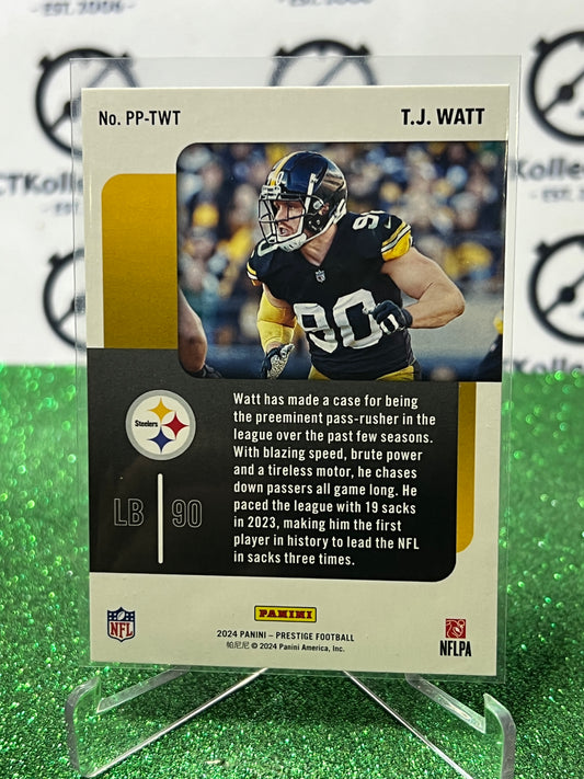 2024 PANINI PRESTIGE T.J. WATT # PP-TWT NFL STEELERS GRIDIRON CARD