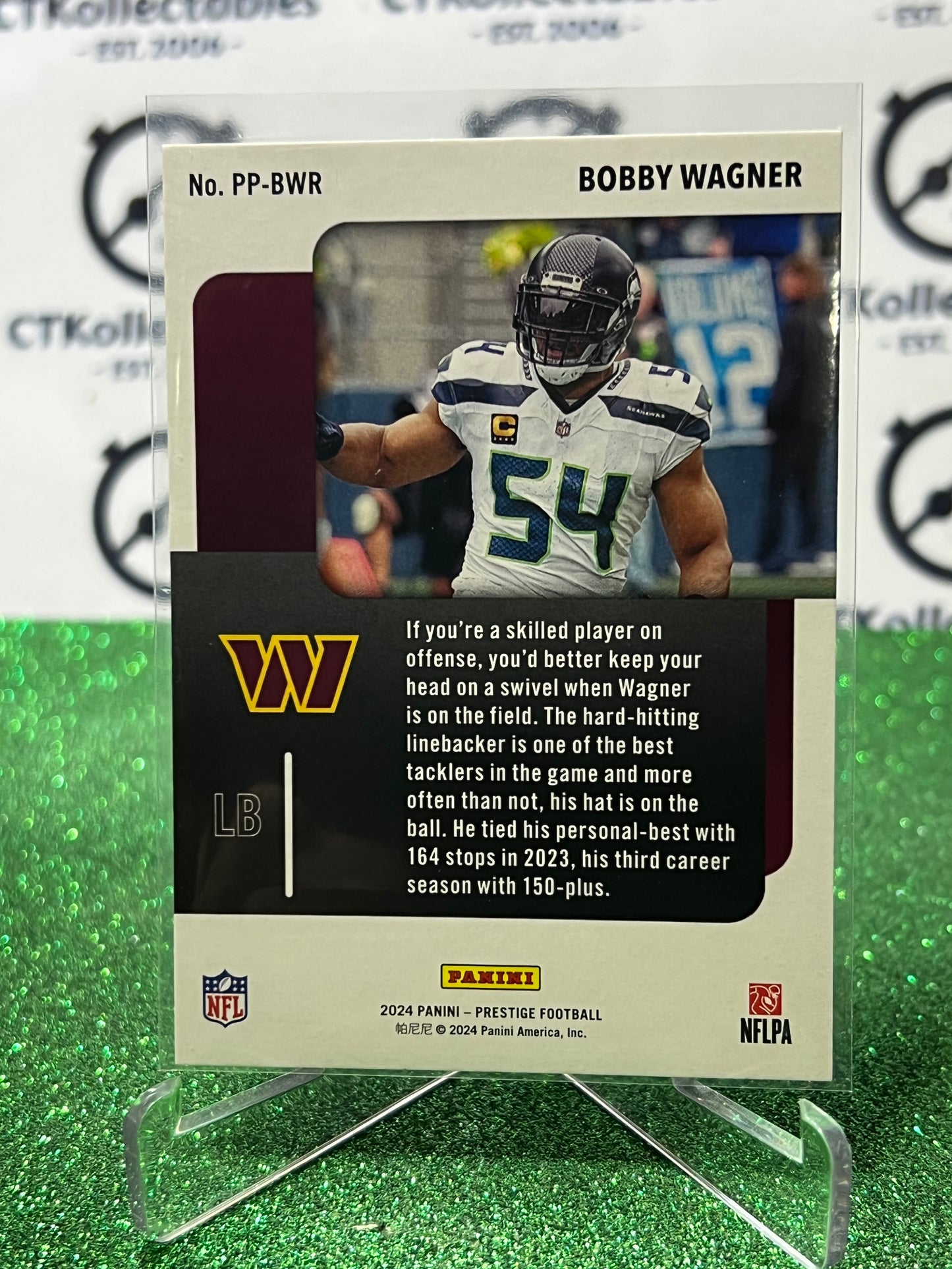 2024 PANINI PRESTIGE BOBBY WAGNER # PP-BWR NFL COMMANDERS GRIDIRON CARD