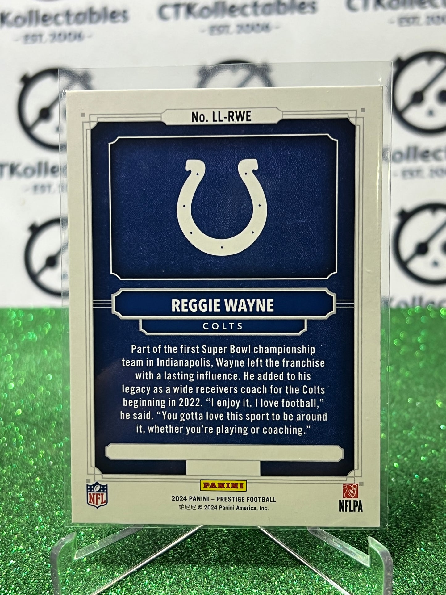 2024 PANINI PRESTIGE REGGIE WAYNE # LL-RWE NFL COLTS GRIDIRON CARD