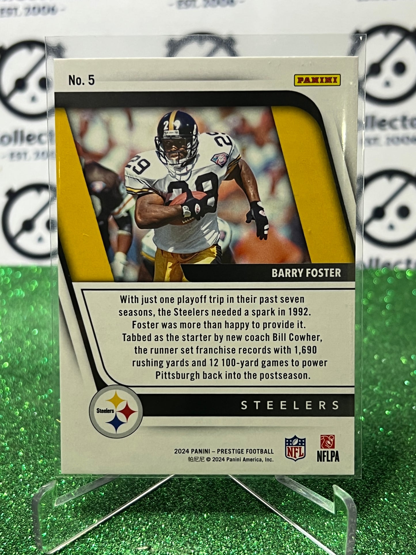 2024 PANINI PRESTIGE BARRY FOSTER # 5 NFL STEELERS GRIDIRON CARD