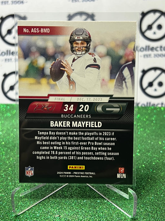 2024 PANINI PRESTIGE BAKER MAYFIELD # AGS-BMD NFL BUCCANEERS GRIDIRON CARD
