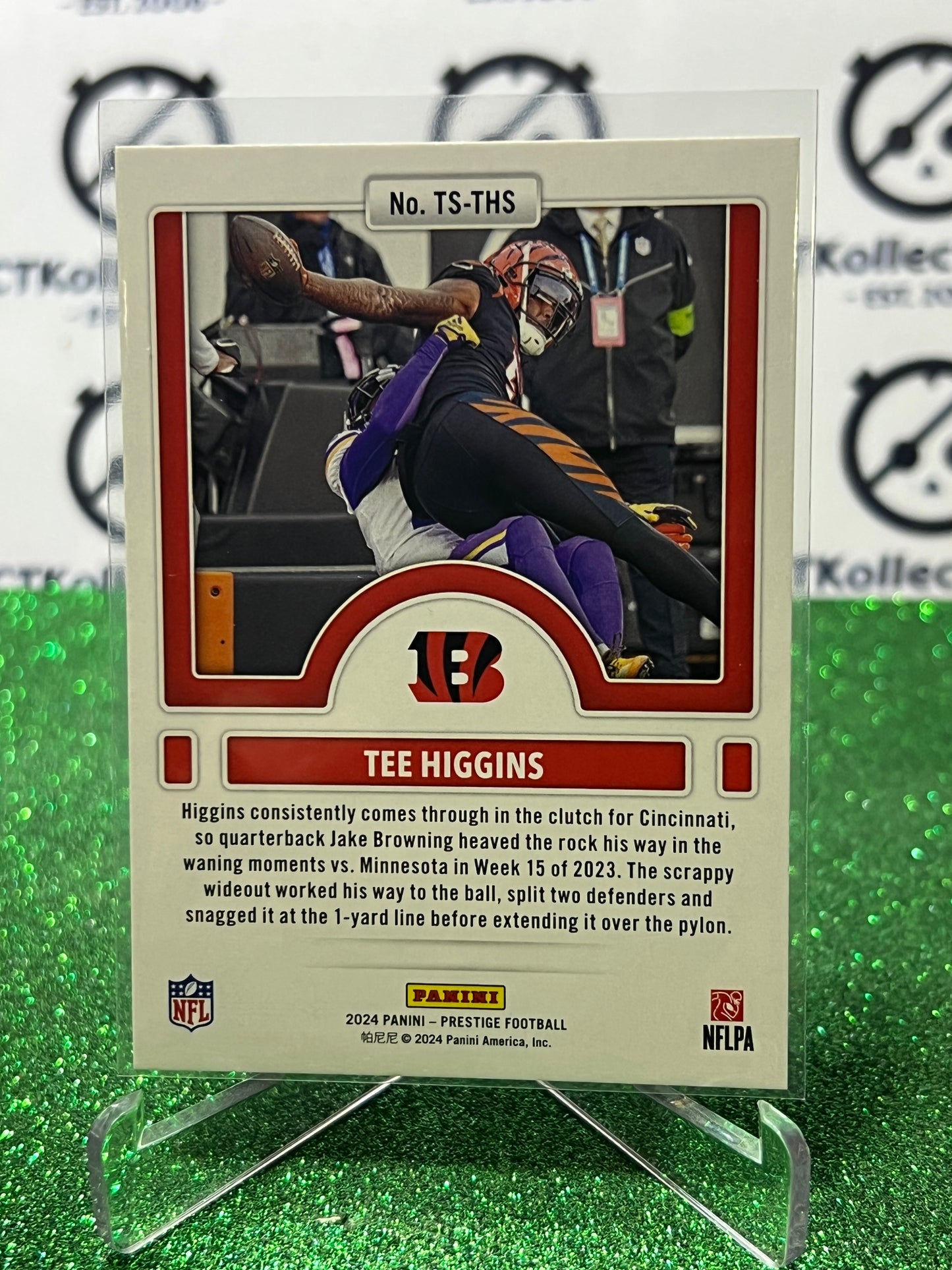 2024 PANINI PRESTIGE TEE HIGGINS # TS-THS NFL BUCCANEERS GRIDIRON CARD