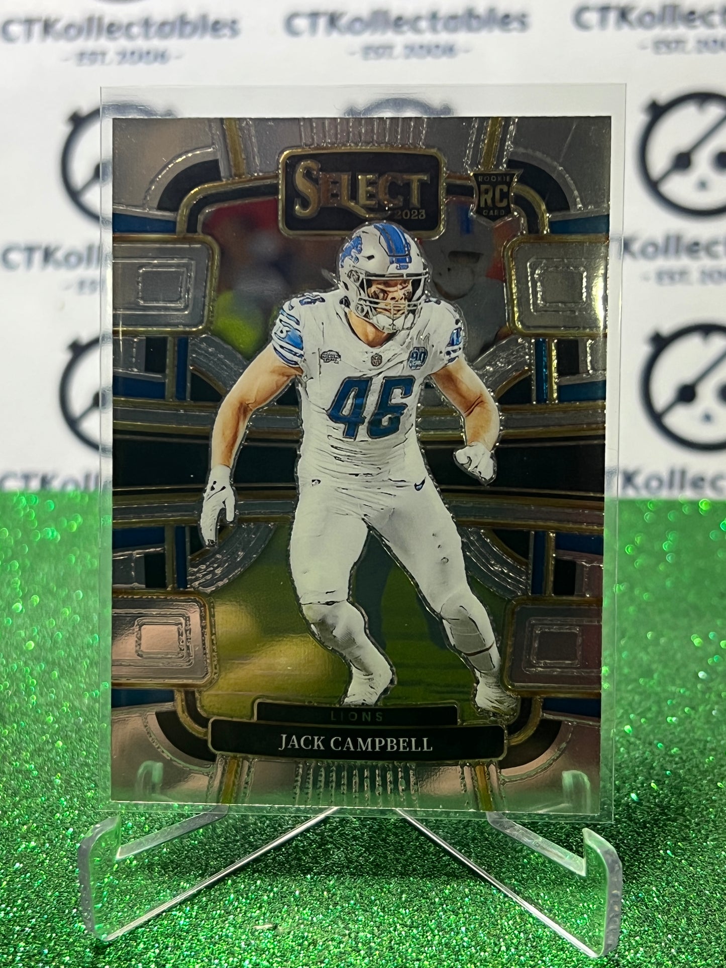 2023 PANINI SELECT JACK CAMPBELL # 33 RC NFL DETROIT LIONS CARD