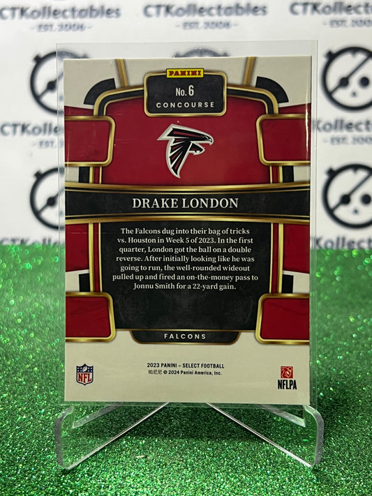 2023 PANINI SELECT DRAKE LONDON # 6 NFL ATLANTA FALCONS CARD