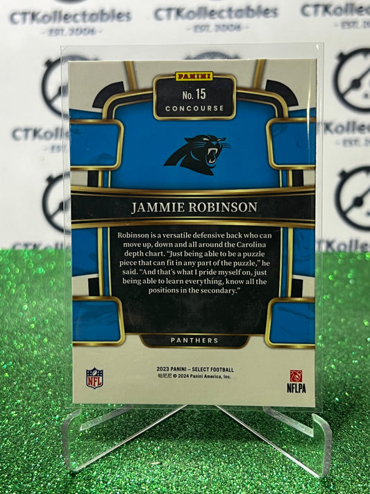 2023 PANINI SELECT JAMMIE ROBINSON # 15 RC NFL CAROLINA PANTHERS CARD